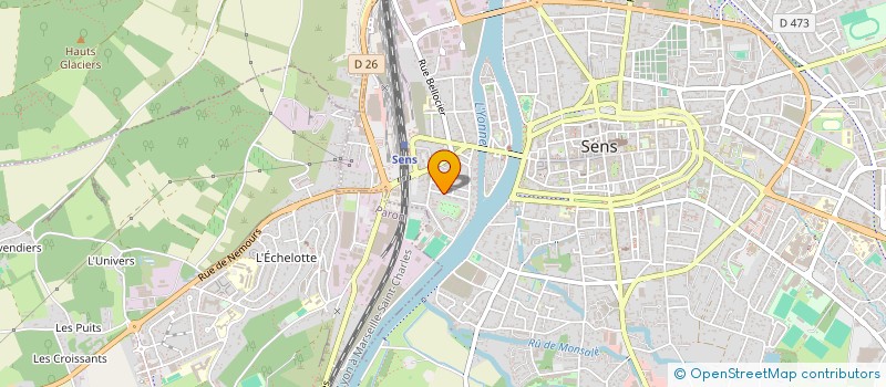 localisation de l'entreprise MONSIEUR YVES GUILLOT à SENS