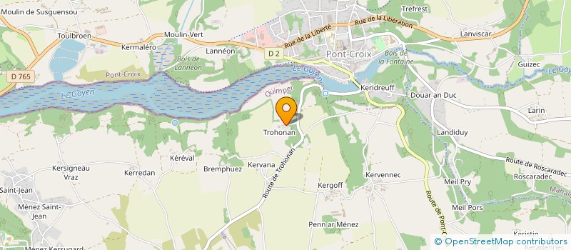 localisation de l'entreprise MONSIEUR YVES GUILLOU  PLOUHINEC