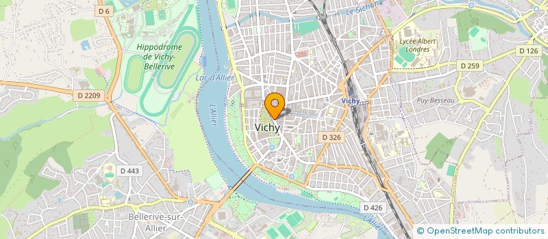 localisation de l'entreprise MONSIEUR YVES GUILLOUX à VICHY
