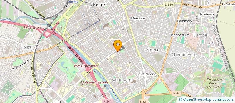 localisation de l'entreprise MONSIEUR YVES GUINOISEAU à REIMS