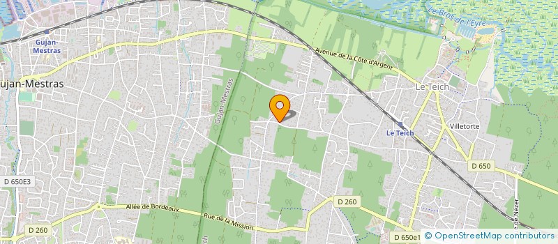 localisation de l'entreprise MONSIEUR YVES GUITTON  LE TEICH