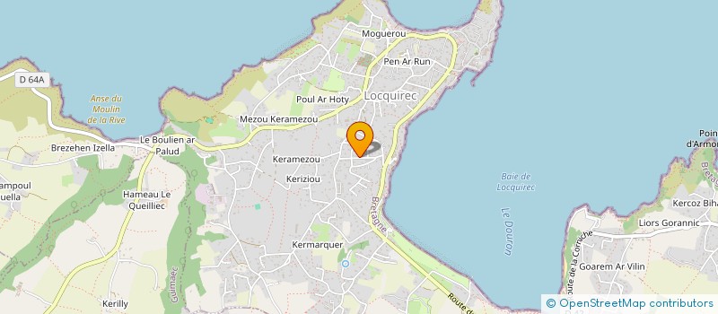 localisation de l'entreprise MONSIEUR YVES GUIVARCH  LOCQUIREC