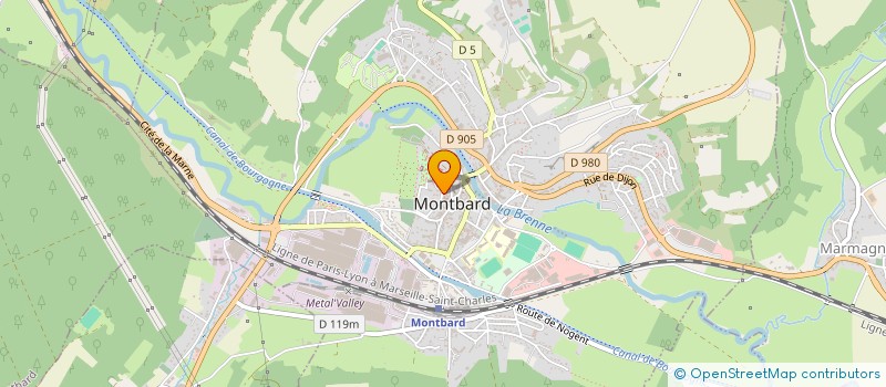 localisation de l'entreprise MONSIEUR YVES HABLIZIG  MONTBARD