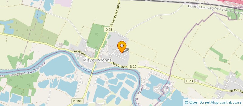 localisation de l'entreprise MONSIEUR YVES HARTMANN  MISY-SUR-YONNE
