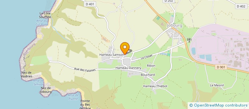 localisation de l'entreprise MONSIEUR YVES HELEINE  LA HAGUE