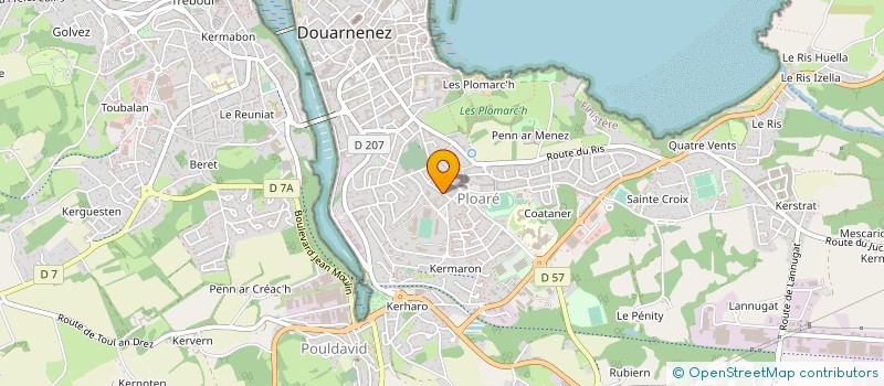 localisation de l'entreprise MONSIEUR YVES HELIAS à DOUARNENEZ