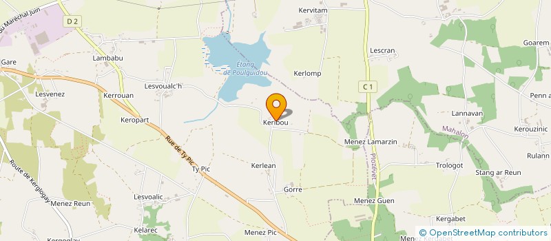 localisation de l'entreprise MONSIEUR YVES HENAFF  PLOUHINEC