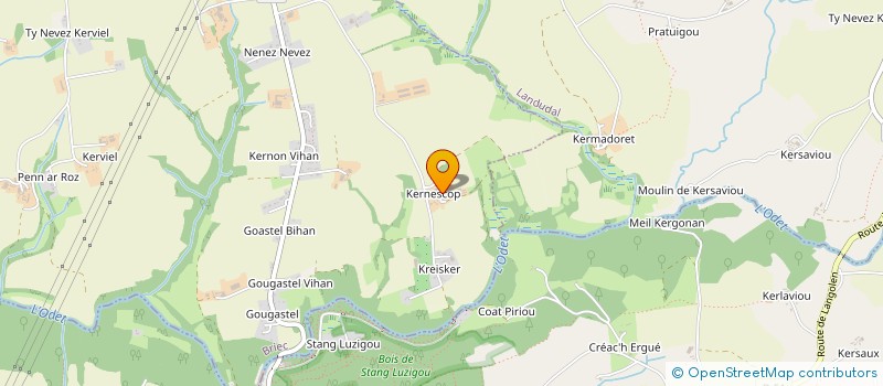 localisation de l'entreprise MONSIEUR YVES HENRY  BRIEC