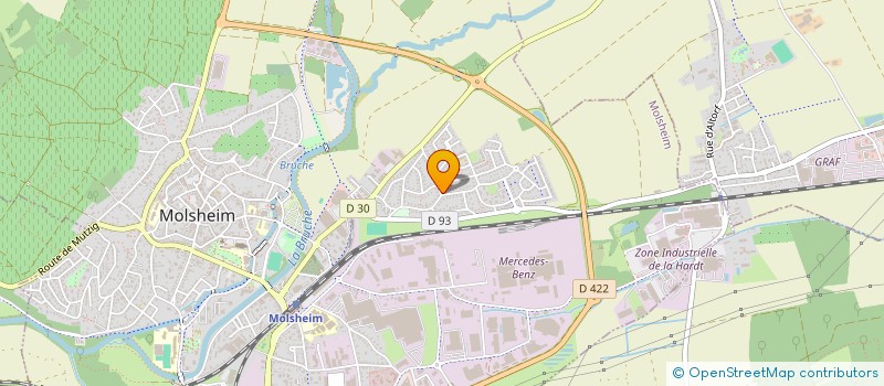 localisation de l'entreprise MONSIEUR YVES HENRY  MOLSHEIM