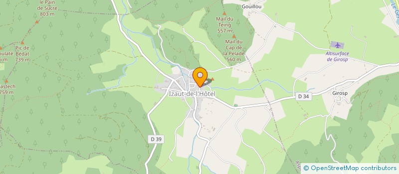 localisation de l'entreprise MONSIEUR YVES HERAN  IZAUT-DE-L'HOTEL