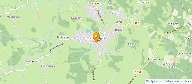 localisation de l'entreprise MONSIEUR YVES HERITIER  MAZET-SAINT-VOY