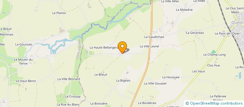 localisation de l'entreprise MONSIEUR YVES HERVE à QUEDILLAC