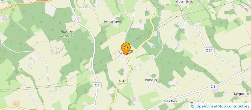 localisation de l'entreprise MONSIEUR YVES HETET  ROSNOEN