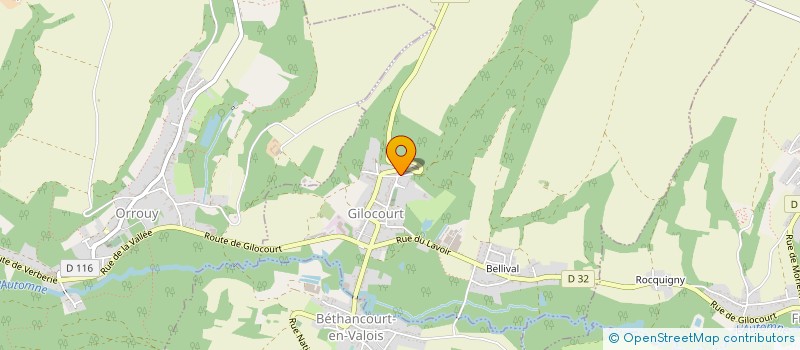 localisation de l'entreprise MONSIEUR YVES HODE  GILOCOURT