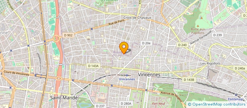 localisation de l'entreprise MONSIEUR YVES HONORE à MONTREUIL