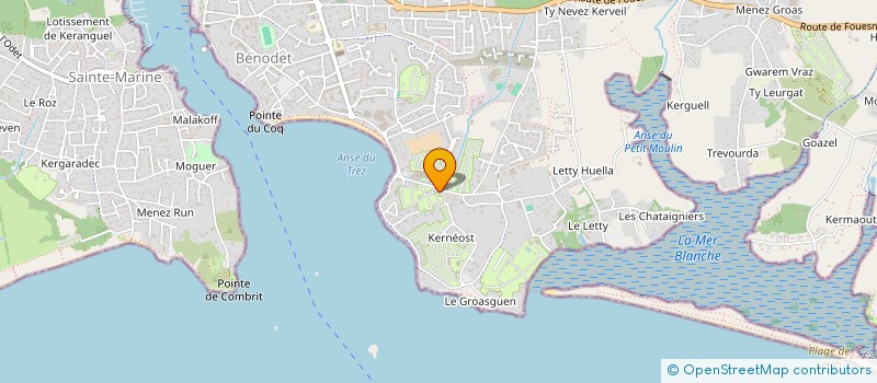 localisation de l'entreprise MONSIEUR YVES HOSTIOU  BENODET