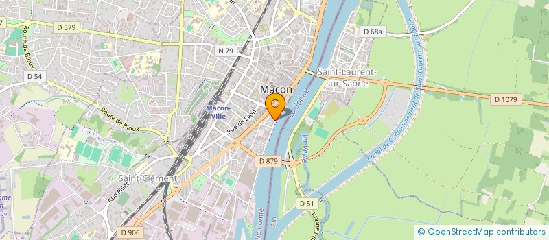 localisation de l'entreprise MONSIEUR YVES HOTELLIER  MACON