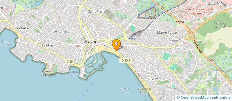 localisation de l'entreprise MONSIEUR YVES HOUDARD  ROYAN