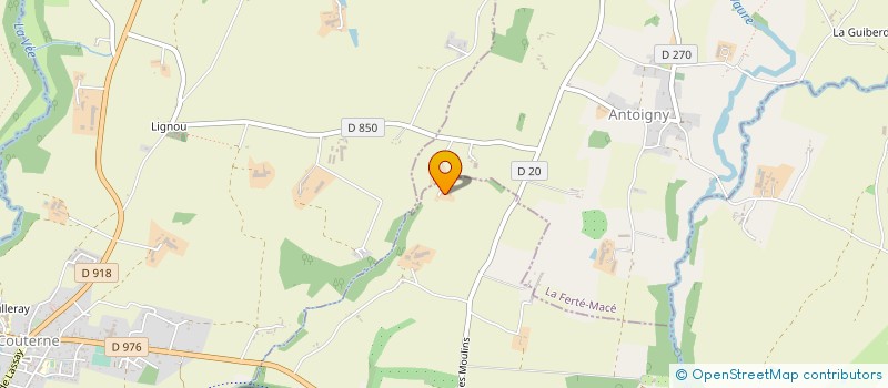 localisation de l'entreprise MONSIEUR YVES HUBERT à LA FERTE MACE
