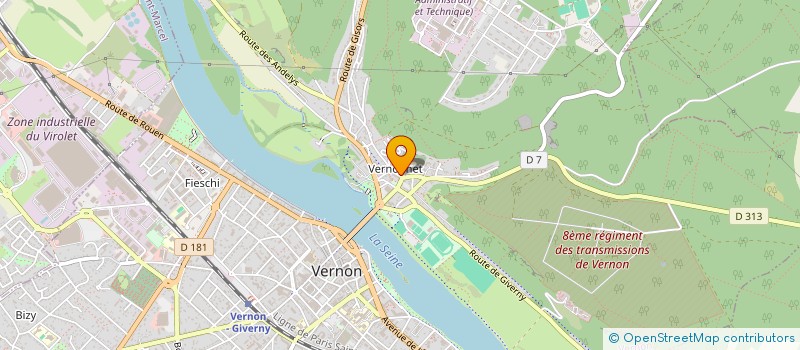 localisation de l'entreprise MONSIEUR YVES HUDEBINE  VERNON