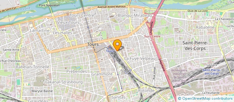 localisation de l'entreprise MONSIEUR YVES HURBAULT  TOURS