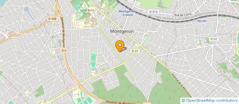 localisation de l'entreprise MONSIEUR YVES HURE à MONTGERON