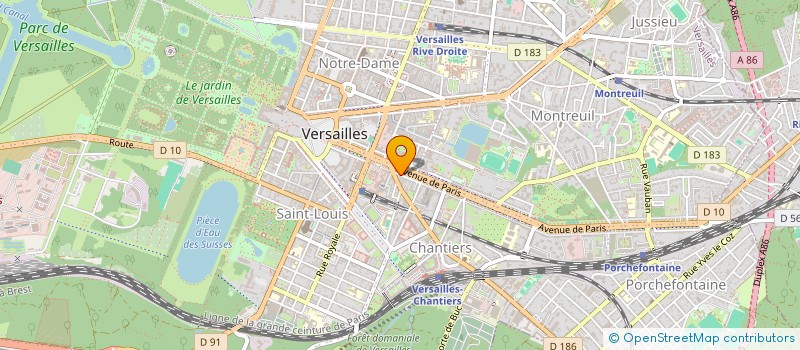 localisation de l'entreprise MONSIEUR YVES HUYGHE DE MAHENGE à VERSAILLES