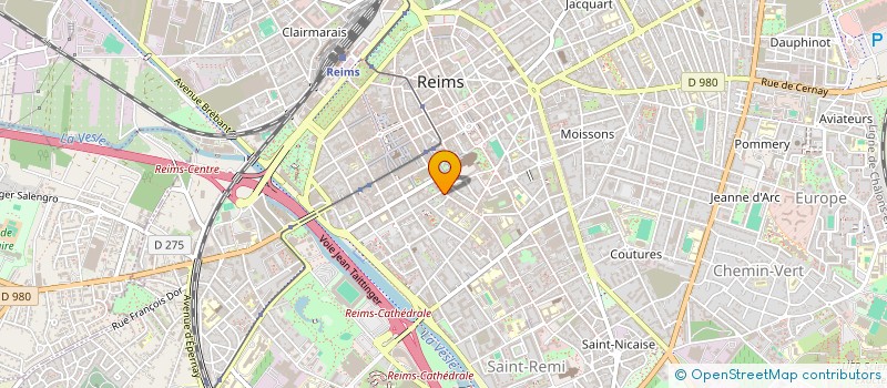 localisation de l'entreprise MONSIEUR YVES JACOB  REIMS