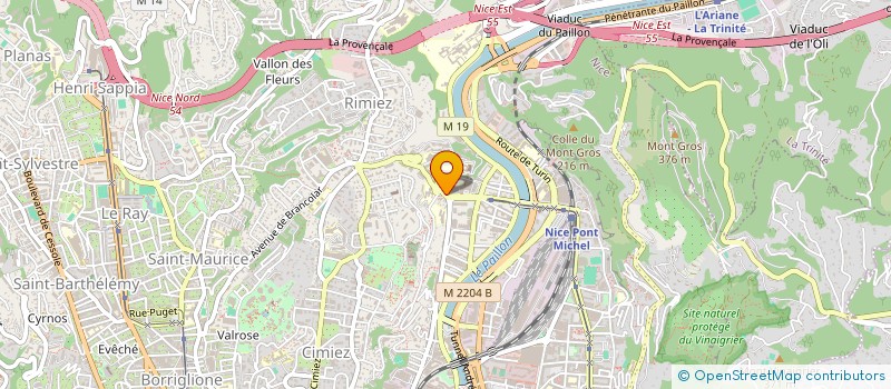 localisation de l'entreprise MONSIEUR YVES JACOMET  NICE