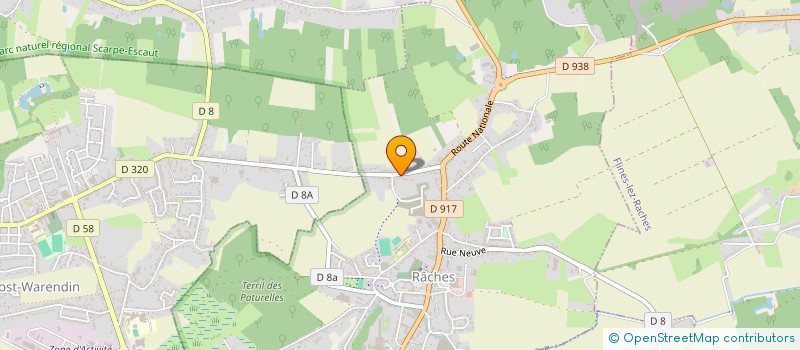 localisation de l'entreprise MONSIEUR YVES-JACQUES LEFEBVRE  RACHES