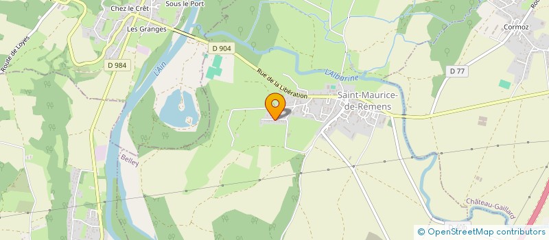 localisation de l'entreprise MONSIEUR YVES JACQUIER  SAINT-MAURICE-DE-REMENS