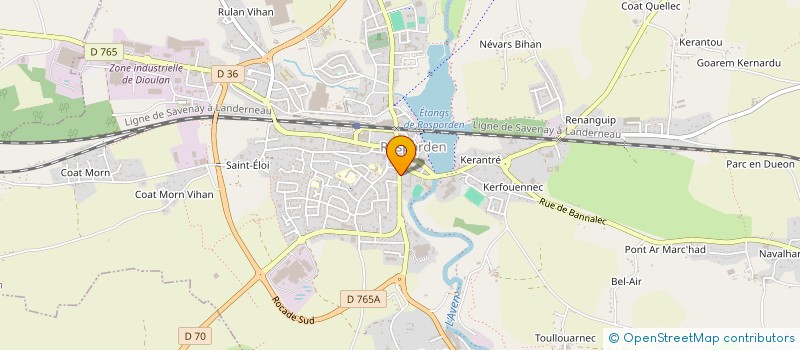 localisation de l'entreprise MONSIEUR YVES JAFFRENNOU à ROSPORDEN