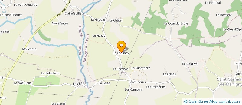 localisation de l'entreprise MONSIEUR YVES JAMES à SAINT-AUBIN-DE-COURTERAIE