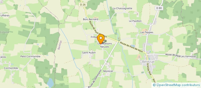 localisation de l'entreprise MONSIEUR YVES JANNEL à MONTREVEL-EN-BRESSE