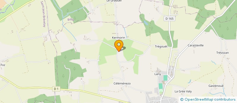 localisation de l'entreprise MONSIEUR YVES JARDIN  PLUMELEC