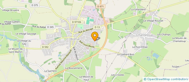 localisation de l'entreprise MONSIEUR YVES JEAN  BREHAL