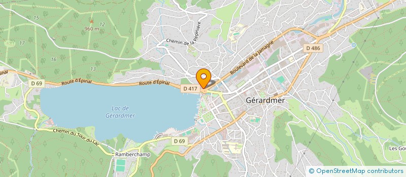 localisation de l'entreprise MONSIEUR YVES JEANPIERRE  GERARDMER