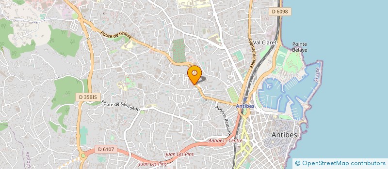 localisation de l'entreprise MONSIEUR YVES JEANPROST à ANTIBES