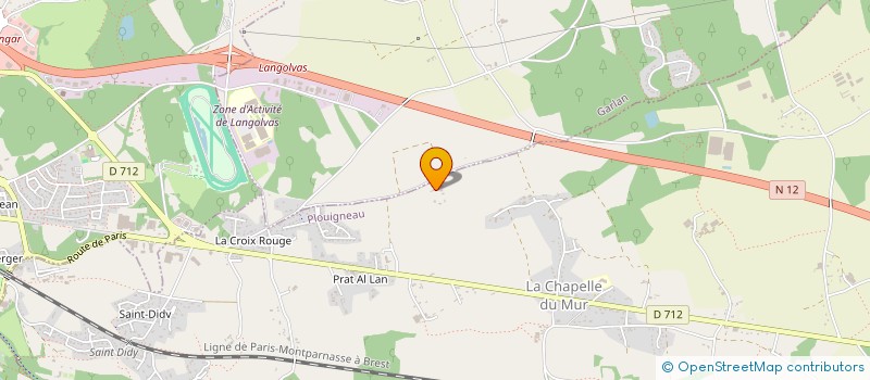 localisation de l'entreprise MONSIEUR YVES JEGADEN à PLOUIGNEAU