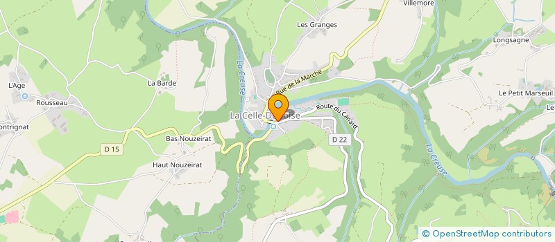 localisation de l'entreprise MONSIEUR YVES JOUILLETON à LA CELLE-DUNOISE