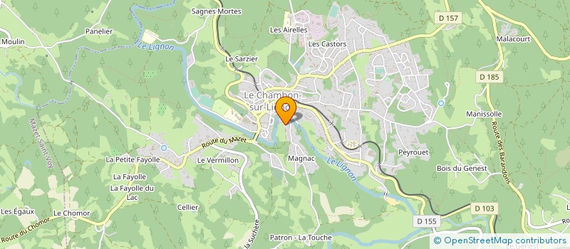 localisation de l'entreprise MONSIEUR YVES JOUVE à LE CHAMBON-SUR-LIGNON