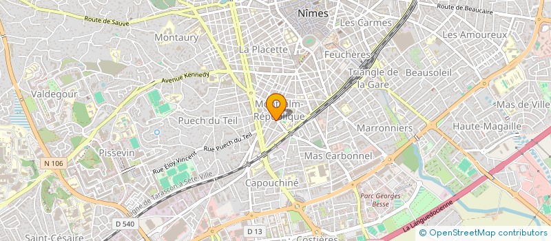 localisation de l'entreprise MONSIEUR YVES K'OURIO à NIMES