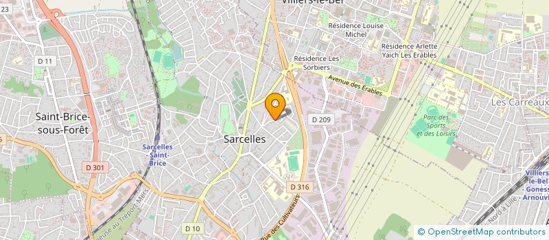 localisation de l'entreprise MONSIEUR YVES KALFON  SARCELLES