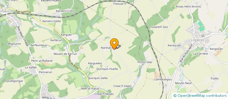 localisation de l'entreprise MONSIEUR YVES KERDRAON  PONT-DE-BUIS-LES-QUIMERCH