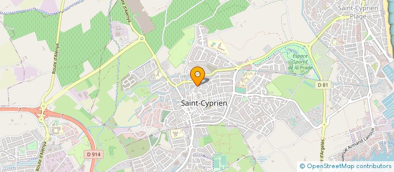 localisation de l'entreprise MONSIEUR YVES KERHOAS à SAINT-CYPRIEN