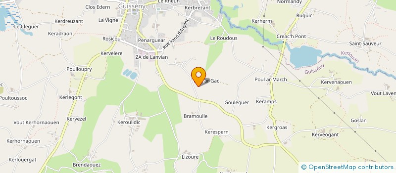 localisation de l'entreprise MONSIEUR YVES KERRIOU à GUISSENY