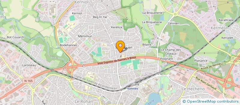 localisation de l'entreprise MONSIEUR YVES KERVEGANT  VANNES