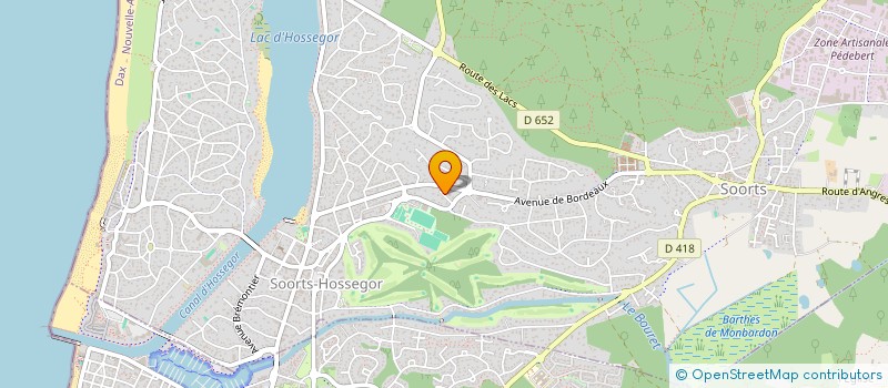 localisation de l'entreprise MONSIEUR YVES KUBALA  SOORTS-HOSSEGOR