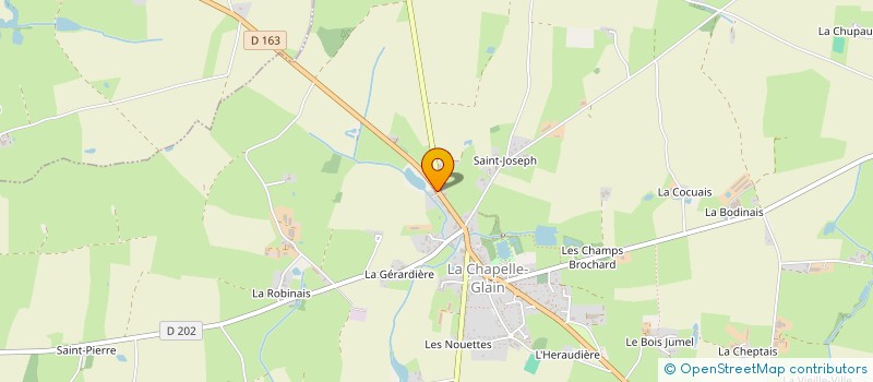 localisation de l'entreprise MONSIEUR YVES LABELLE  LA CHAPELLE-GLAIN