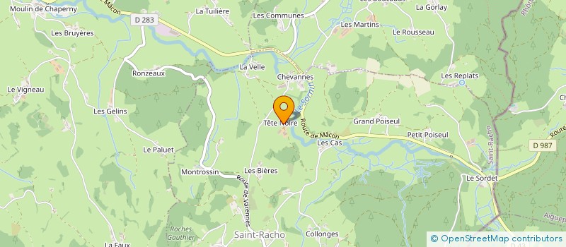 localisation de l'entreprise MONSIEUR YVES LABROSSE  SAINT-RACHO